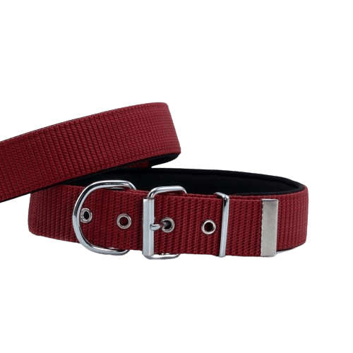 Doggie Konfor Dokuma Boyun Tasması Kırmızı 4X57-65Cm