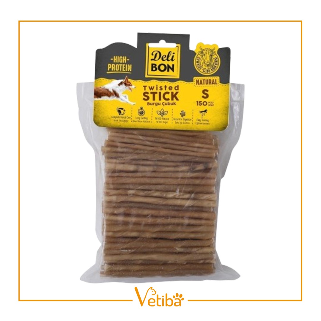 Delibon Deri Burgu Çubuk İnce Boy 150Li Paket Naturel İncex150Ad. - STD