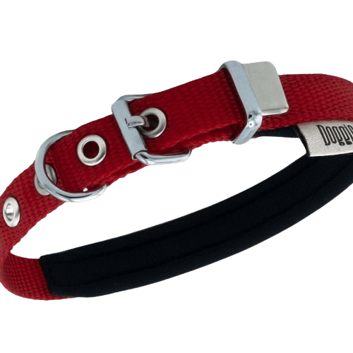 Doggie Konfor Dokuma Boyun Tasması Kırmızı 1,5X25-30Cm