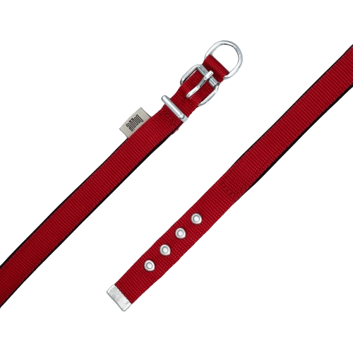 Doggie Konfor Dokuma Boyun Tasması Kırmızı 2X35-40Cm