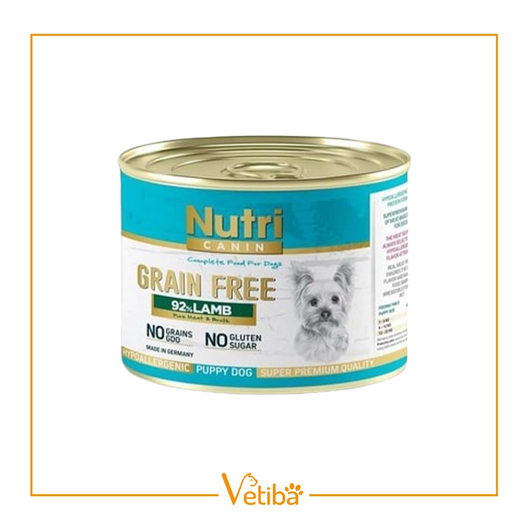 Nutri Canin Tahılsız %92 Kuzu Etli Yavru Köpek Konservesi 200 gr - STD