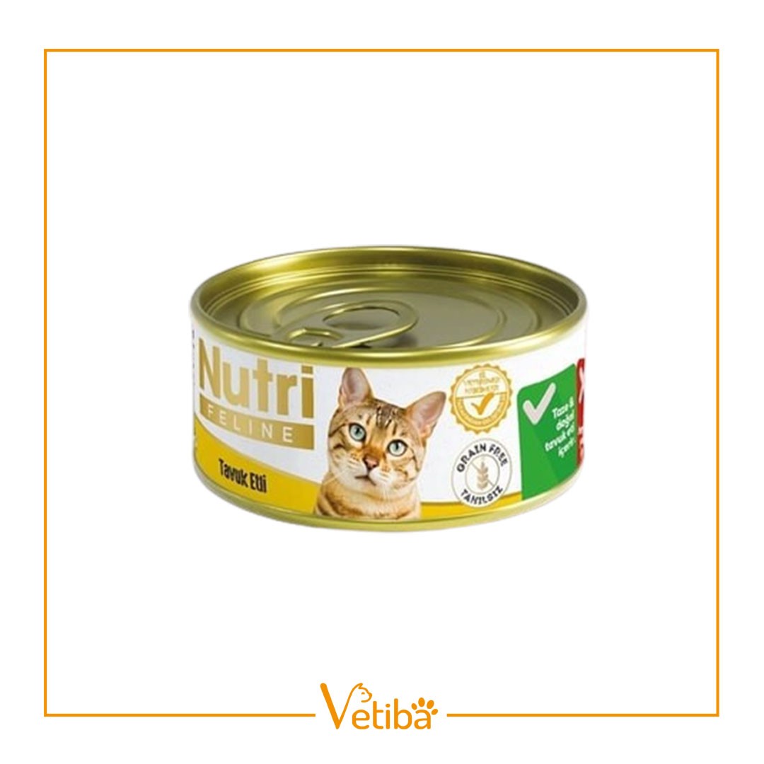 Nutri Feline Tahılsız Tavuk Etli Yetişkin Kedi Konservesi 85 gr - STD