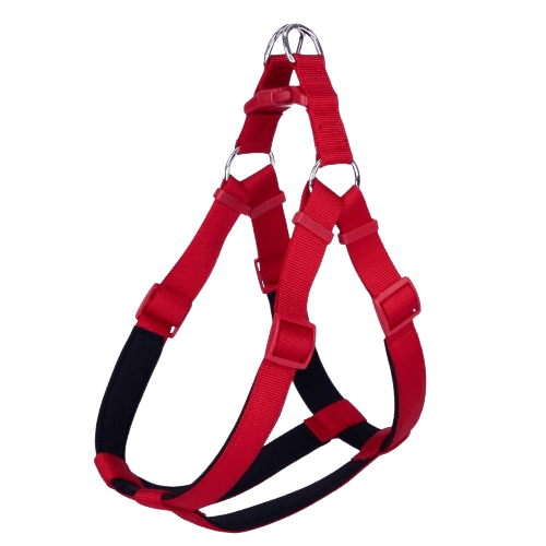 Doggie Konfor Dokuma Ronin Göğüs Tasması Kırmızı 3X75-85Cm