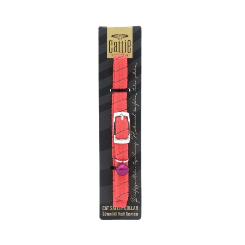Cattie Lastikli Kedi Boyun Tasması Pembe 1X20-30Cm