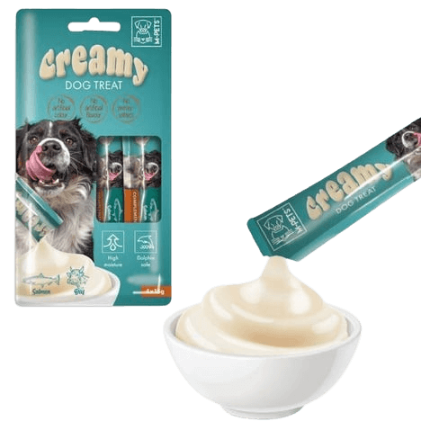 Creamy Somonlu & Sığır Etli Köpek Sıvı Ödül Maması 4*15 g