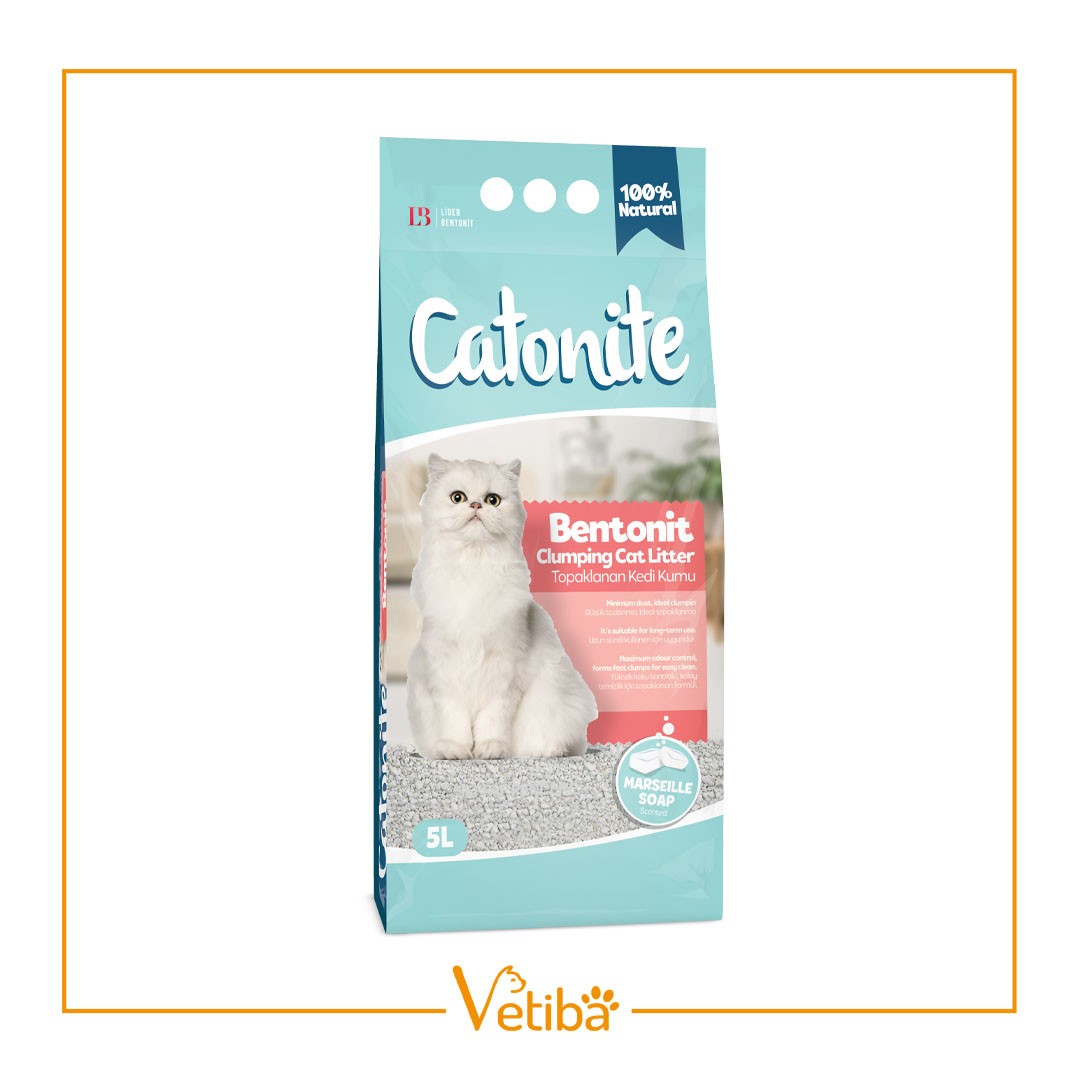 Catonite Bentonit Marsilya Sabunlu Kedi Kumu 5 L - STD