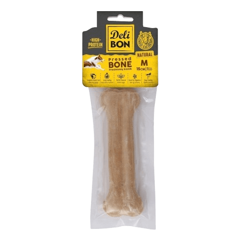 Delibon Deri Pres Kemik 15Cm M Boy 1Li Paket Naturel 15Cmx1Ad. - STD