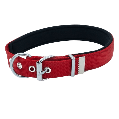 Doggie Konfor Dokuma Boyun Tasması Kırmızı 2,5X37-45Cm - STD
