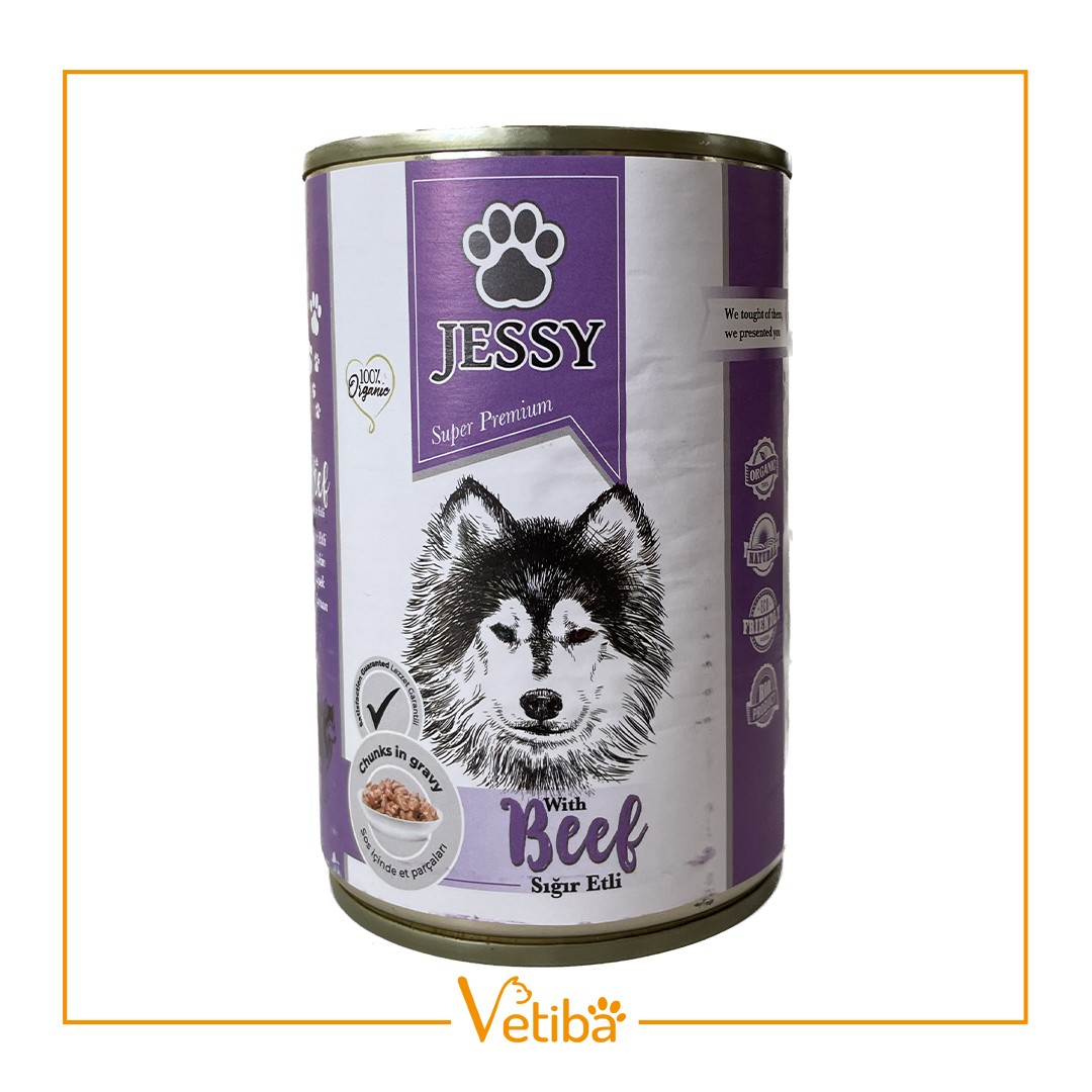 Jessy Sığır Etli Yetişkin Köpek Yaş Maması 400 g - STD
