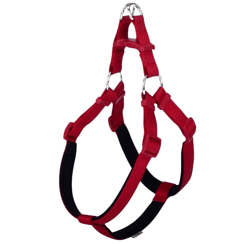Doggie Konfor Dokuma Ronin Göğüs Tasması Kırmızı 2,5X65-75Cm