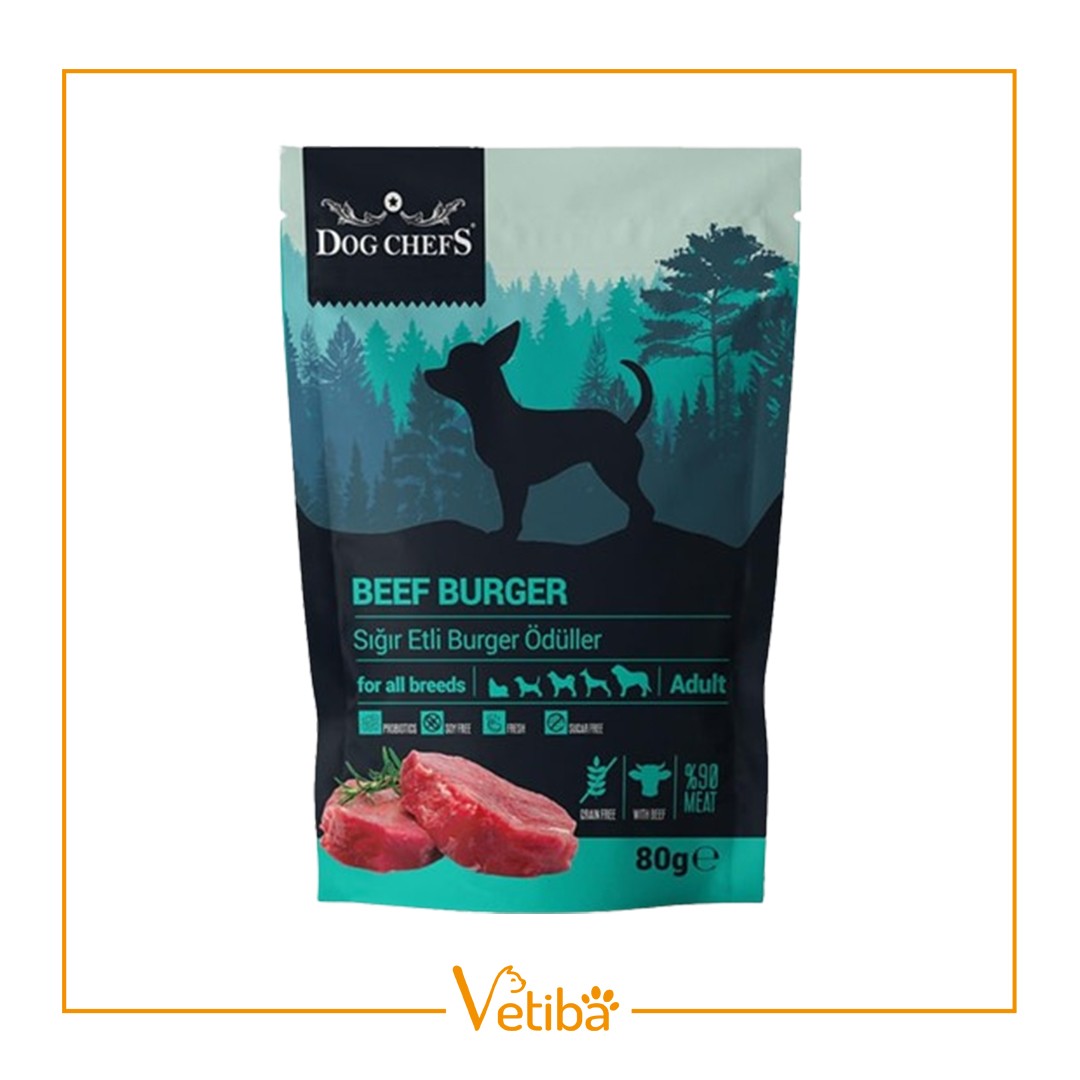 Dog Chefs Sığır Etli Köpek Ödül Maması 80 g - STD