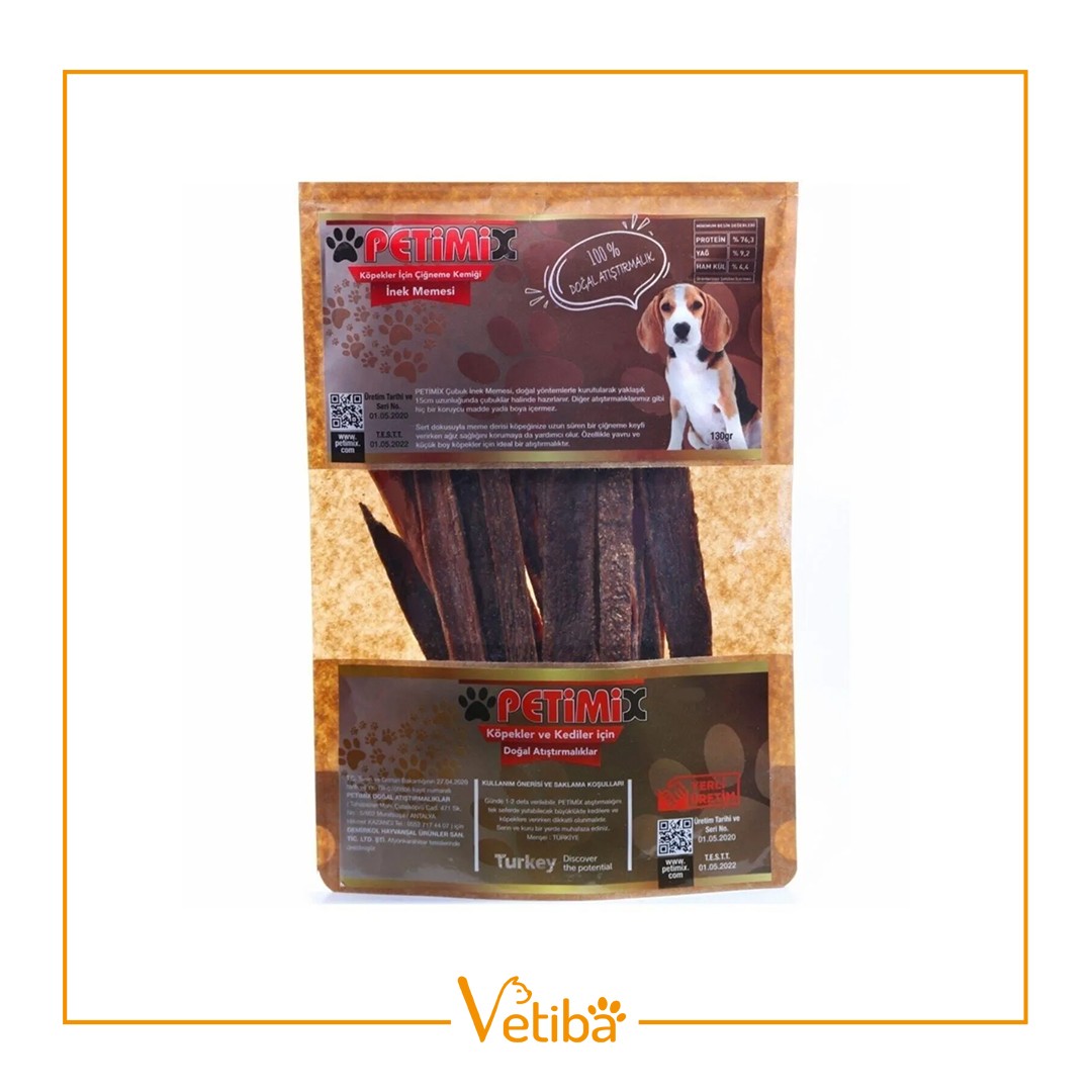 Petimix İnek Meme Köpek Ödül Mamasu 130 g - STD