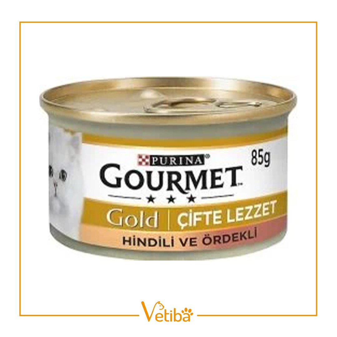 Purina Gourmet Gold Çifte Lezzet Hindi Ve Ördek Kedi Konservesi 85 gr - STD