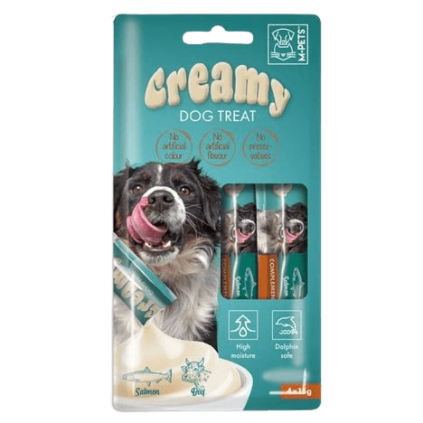 Creamy Somonlu & Sığır Etli Köpek Sıvı Ödül Maması 4*15 g - STD