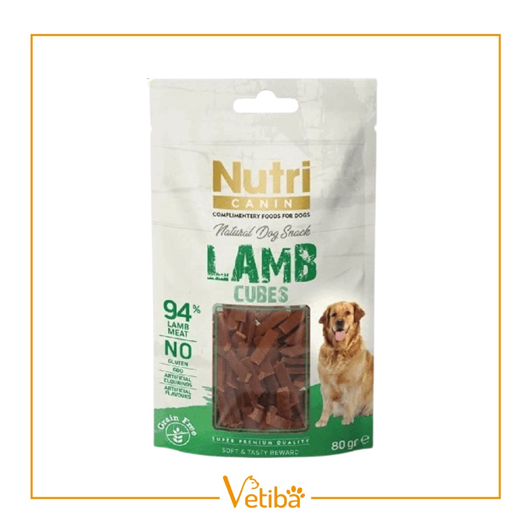 Nutri Canin Kuzulu Küp Tahılsız Köpek Ödül Maması 80 gr - STD