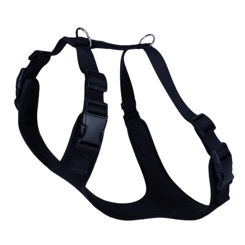 Doggie Havalı Dokuma Göğüs Tasması Siyah 2X55-65Cm