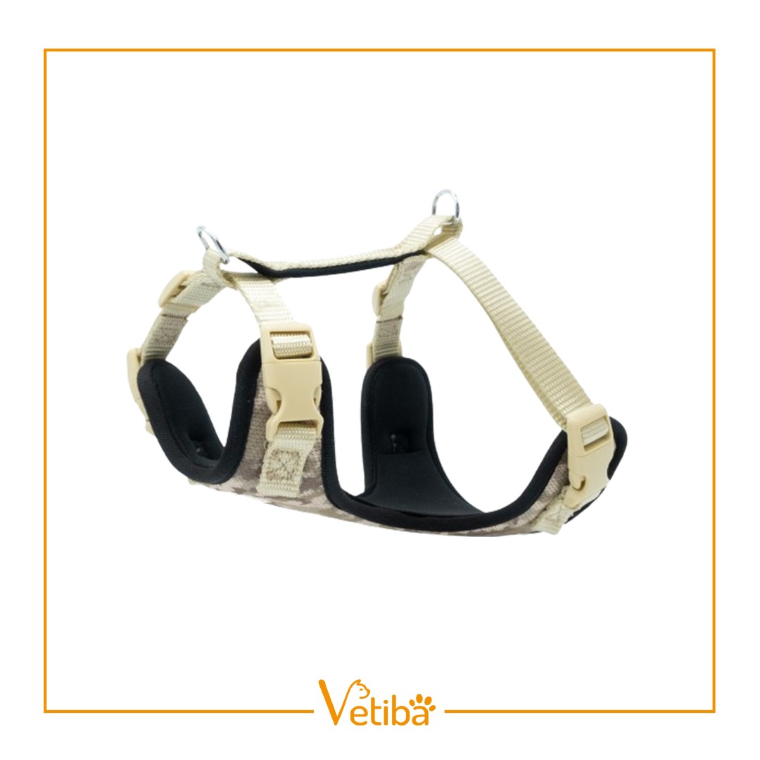Doggie Havalı Dokuma Göğüs Tasması Kamuflaj 1,5X40-50Cm - STD