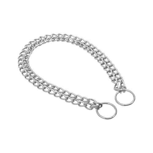 Doggie Boğmalı Duble Zincir Tasma Kromkaplama 2,5X35-45Cm - STD