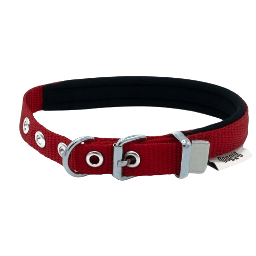Doggie Konfor Dokuma Boyun Tasması Kırmızı 1,5X25-30Cm