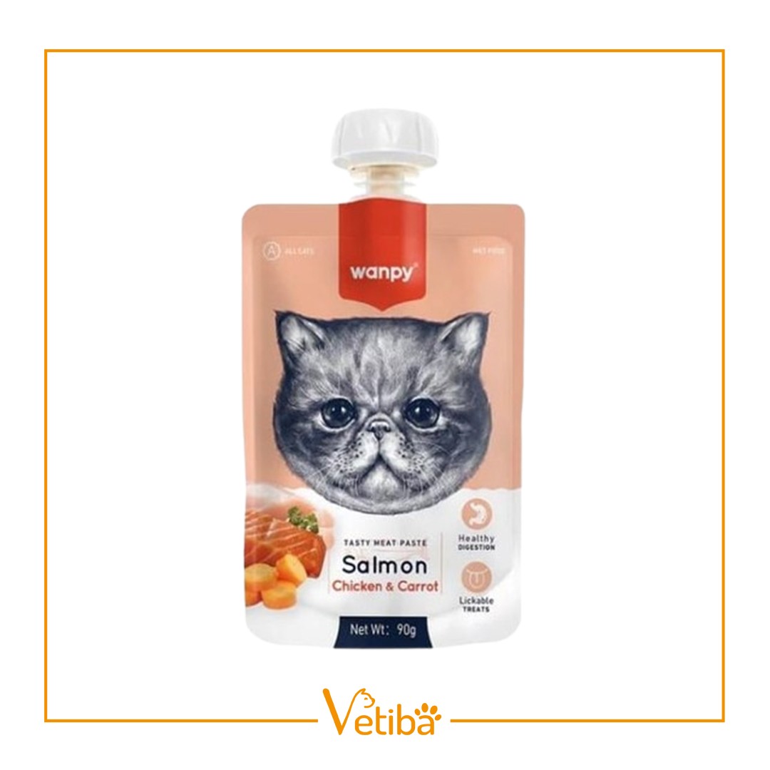 Wanpy Somonlu Kedi Ödül Maması 90 g - STD