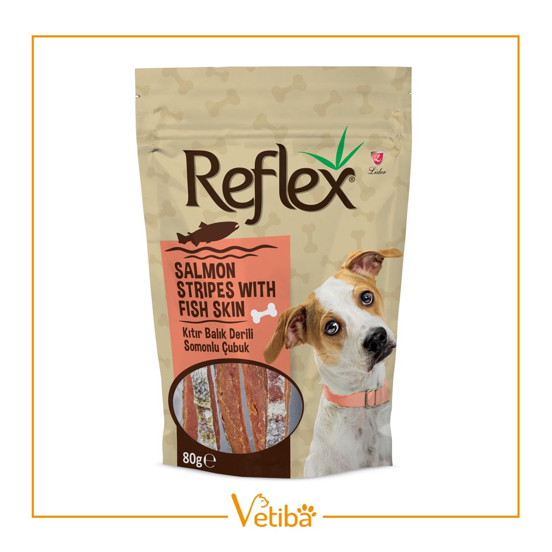 Reflex Kıtır Balık Derili Somonlu Çubuk 80 g - STD