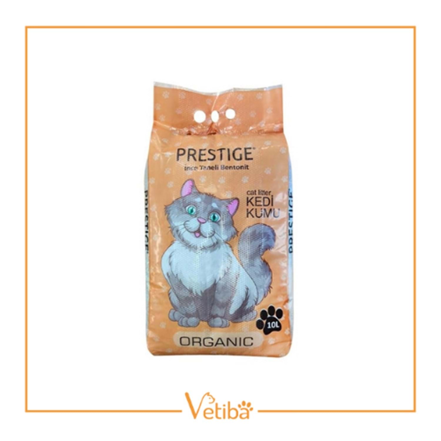 Prestige Kokusuz Bentonit İnce Topaklaşan Kedi Kumu 10 lt - STD