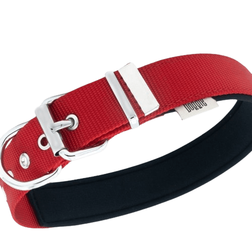 Doggie Konfor Dokuma Boyun Tasması Kırmızı 3X47-55Cm