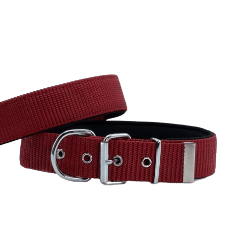 Doggie Konfor Dokuma Boyun Tasması Kırmızı 5X50-60Cm