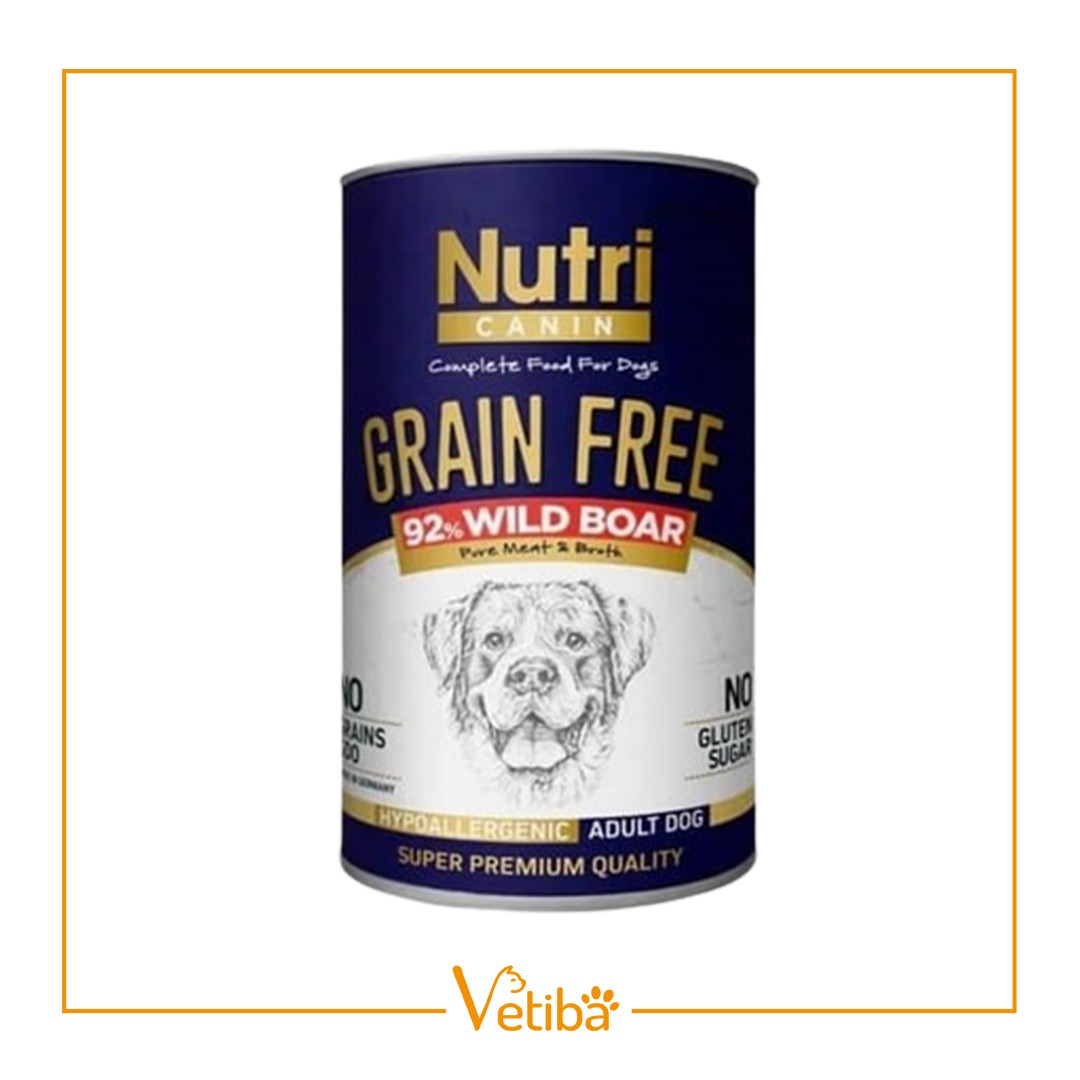 Nutri Canin Tahılsız Yaban Domuzlu Yetişkin Köpek Konservesi 400 Gr - STD