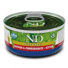 ND Prime Tahılsız Tavuk Ve Nar Yavru Yaş Kedi Konservesi 80 gr - STD