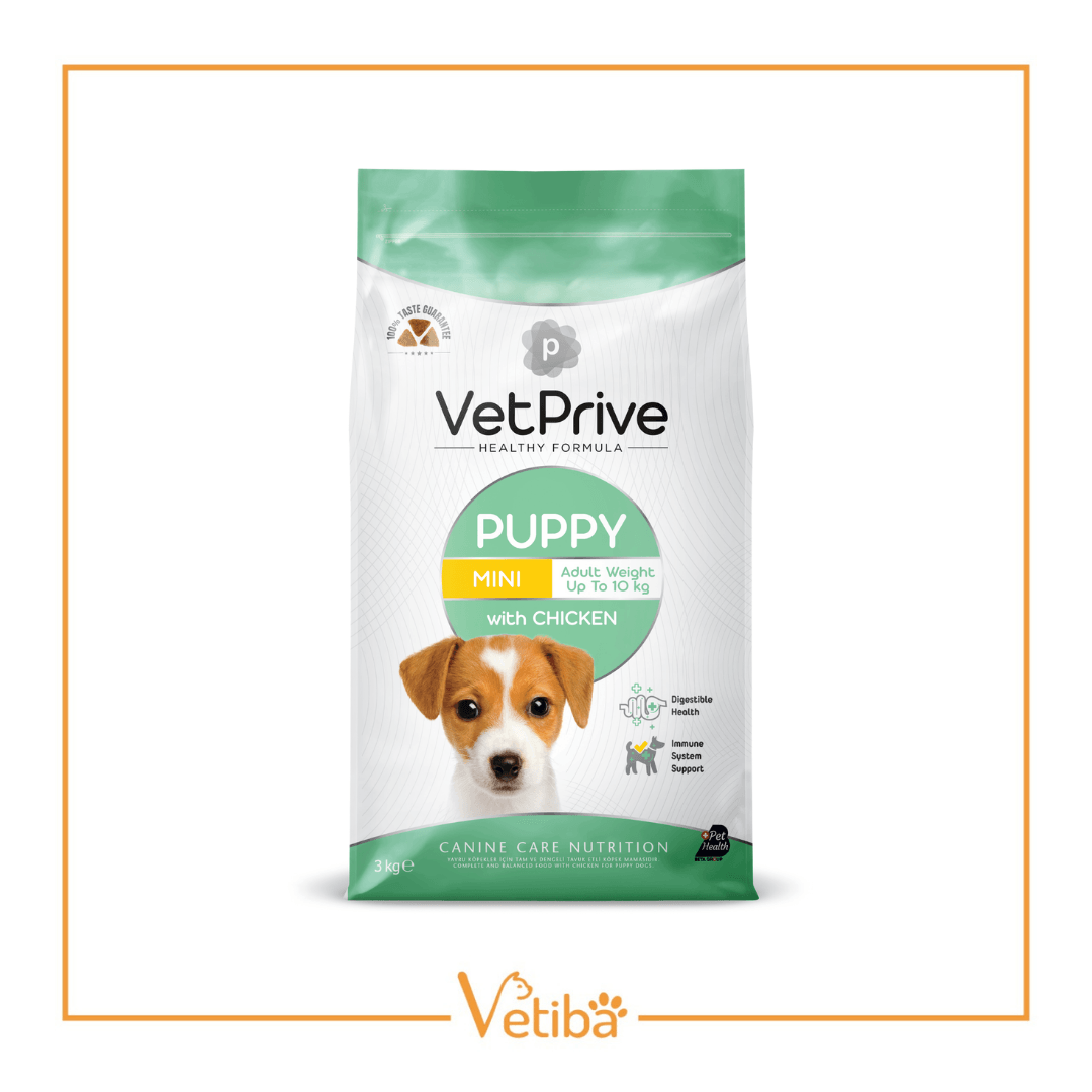 VetPrive Tavuklu Mini Yavru Köpek Maması 3 kg - STD