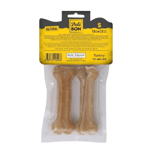 Delibon Deri Pres Kemik 12Cm S Boy 2Li Paket Naturel 12Cmx2Ad.