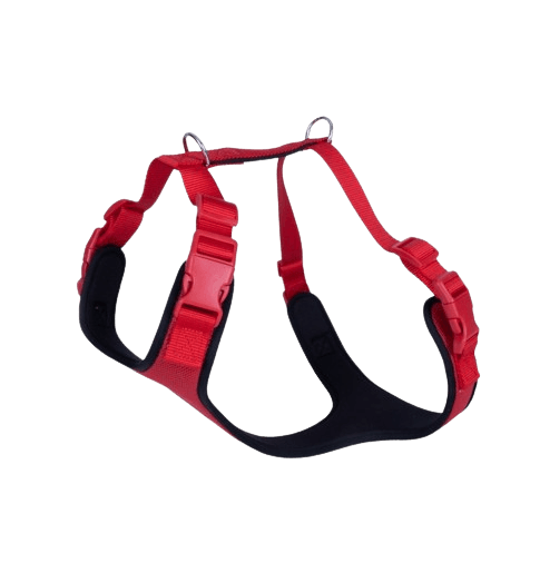 Doggie Havalı Dokuma Göğüs Tasması Kırmızı 2X55-65Cm - STD