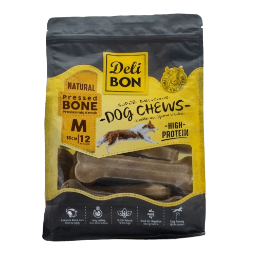 Delibon Deri Pres Kemik 15Cm M Boy 12Li Torba Naturel 15Cmx12Ad.