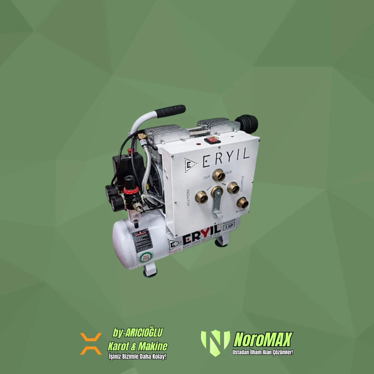 Eryıl Petek Temizleme Makinası Kompresörlü 8 Bar Çift Yönlü Darbeli - TTM-06