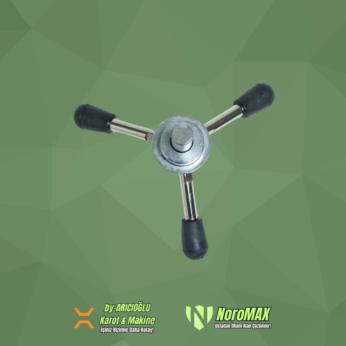 Noromax 19mm Tezgah Pafta Hareket Kolu 2''-3''-4''