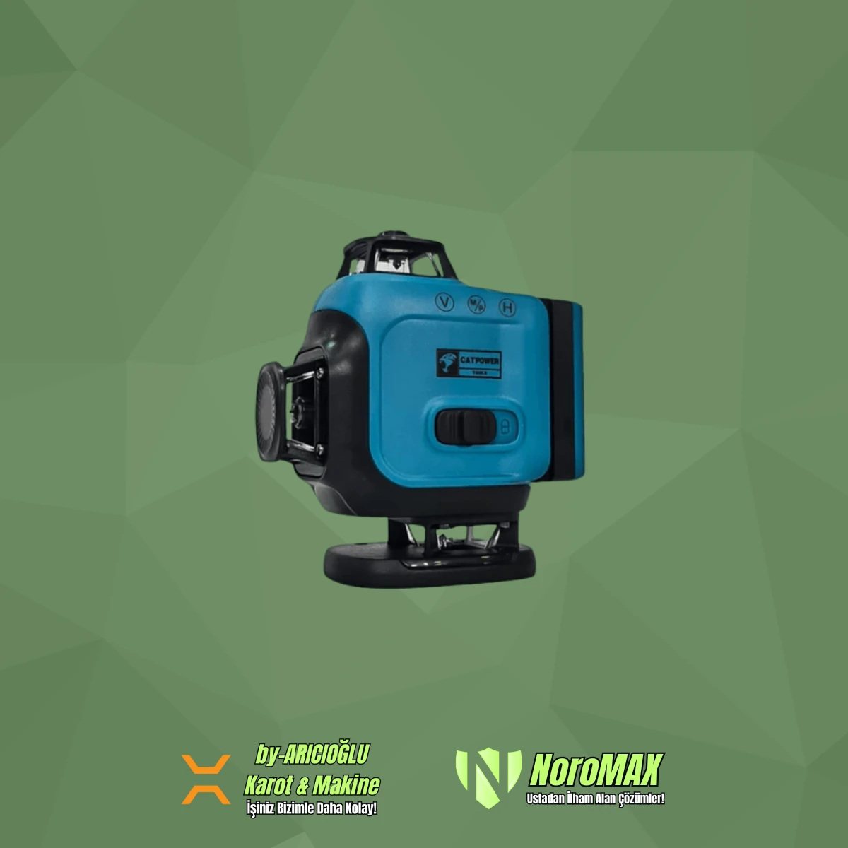 Catpower 351 Akülü Lazer Şakül 4D 360 Derece Uzaktan Kumandalı