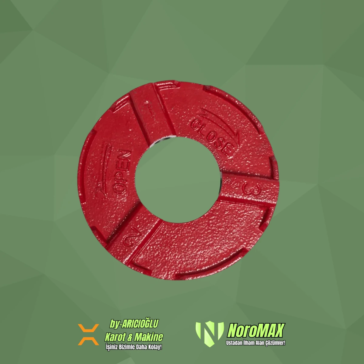 Noromax 3'' Arka Kavrama Mengene Boş Kapak