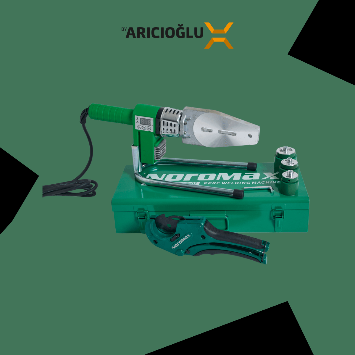 Noromax NR-02 Set 1600w Çift Rezidans 340 Derece Dijital Boru Kaynak Makinası