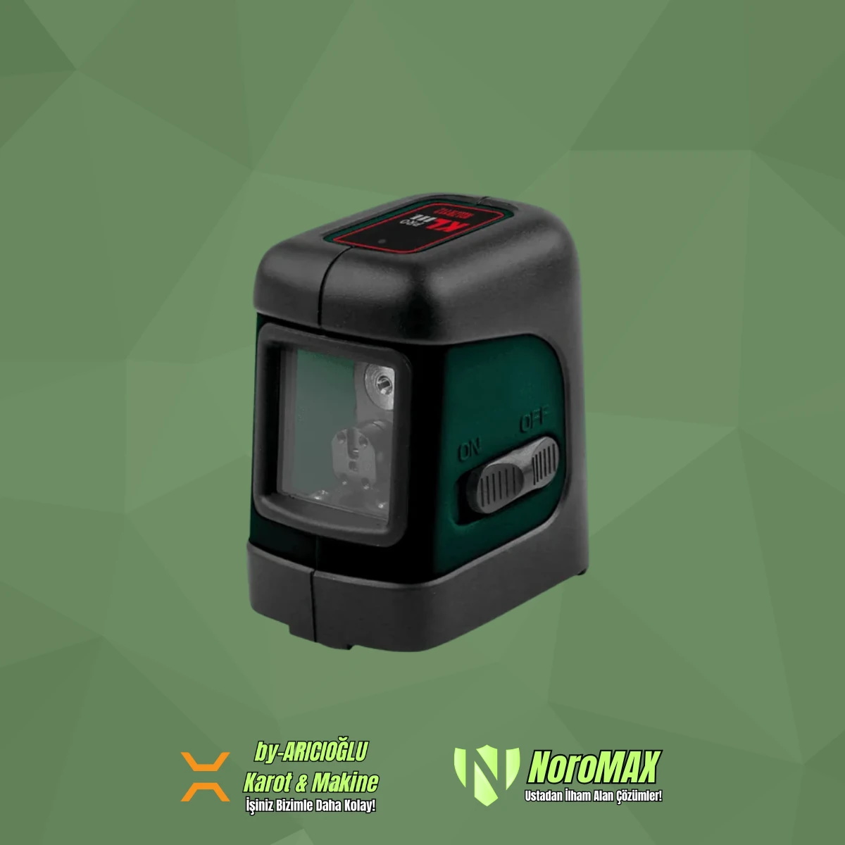 KL Pro KLLZR-112 Profesyonel Çapraz Çizgi Lazer Hizalama (Kırmızı)