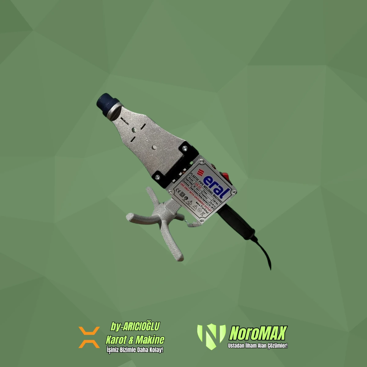 Eral ER-02 1500w Çift Rezidans Dik Plastik Boru Kaynak Makinası