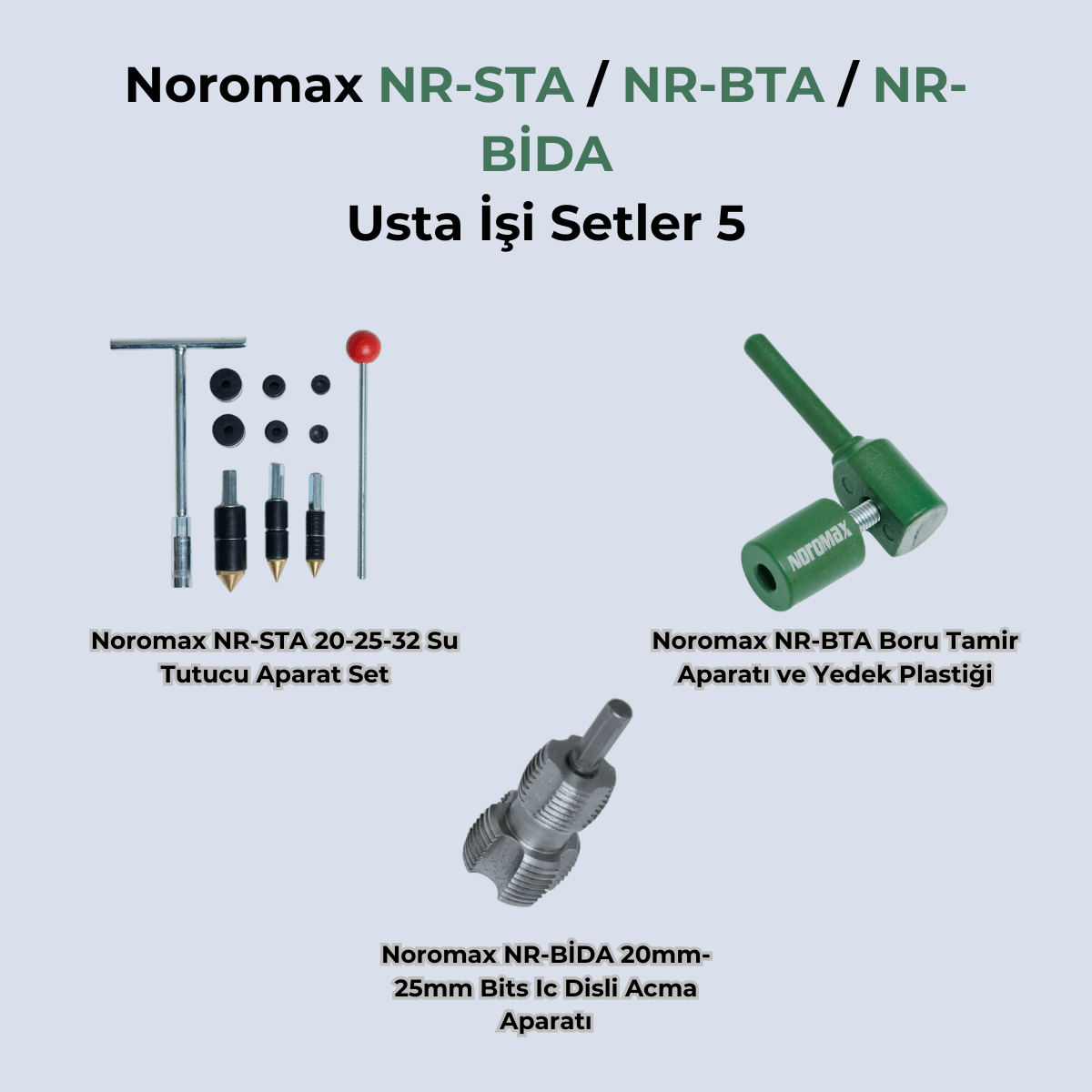 Noromax Plastik Boru Diş Açma ve Tamir Seti
