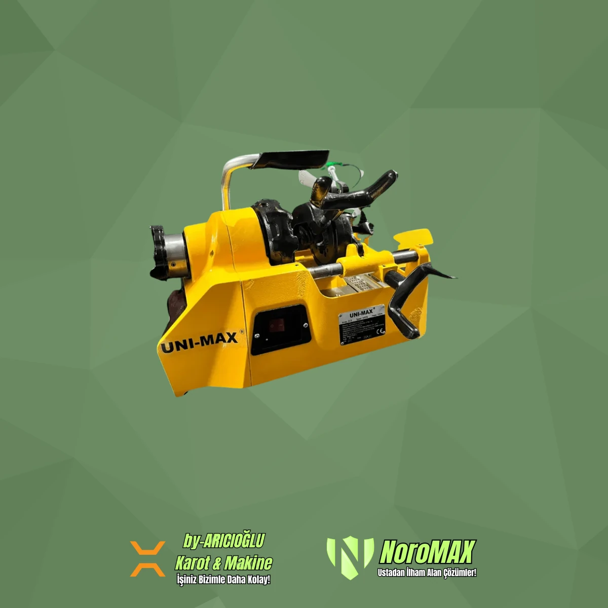 Unimax ZK-25 Elektrikli Manuel Tezgah Pafta Makinesi 1''