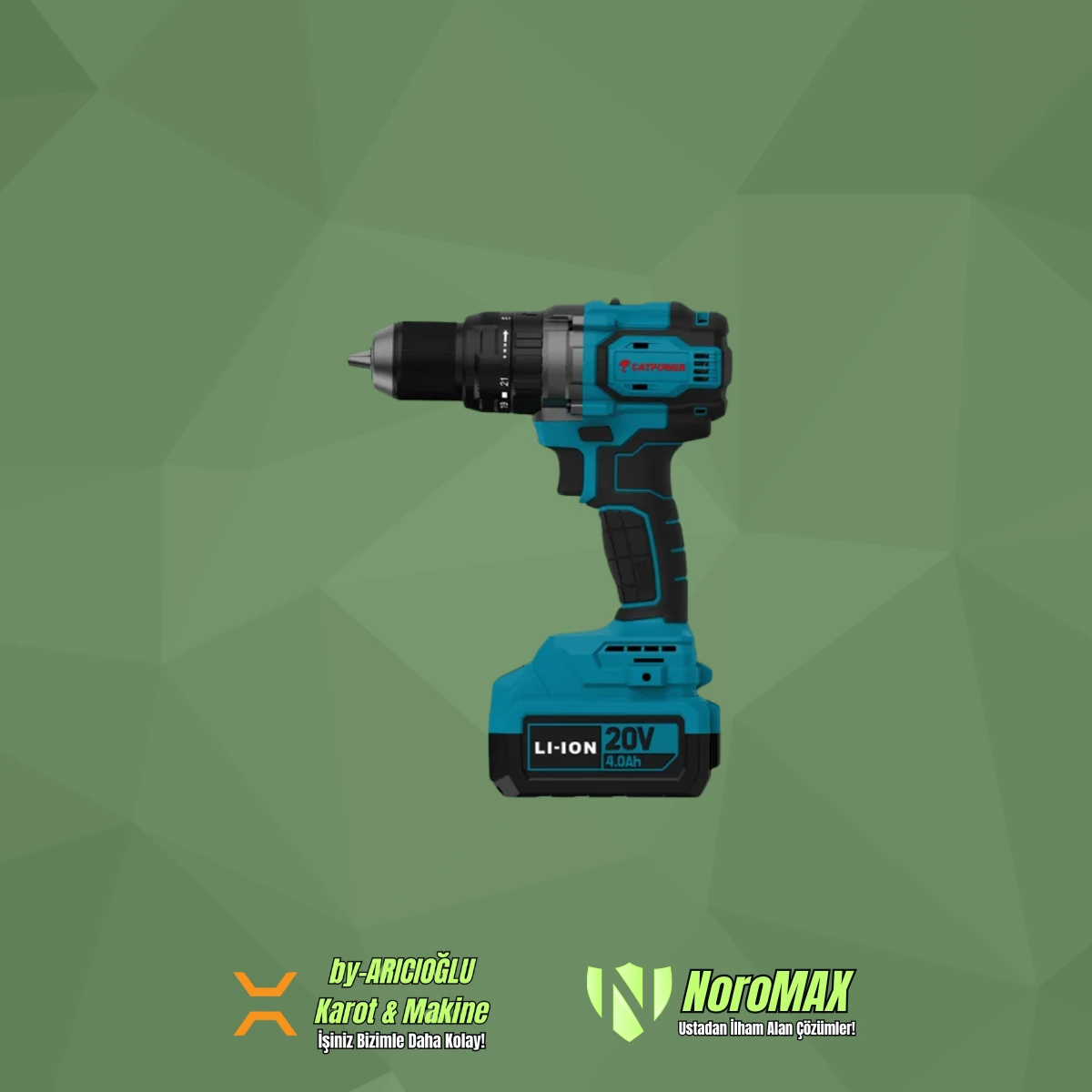 Catpower 4212 Akülü Darbeli Vidalama Li-İon 70 Nm Komursuz Motor 13 Mm 4.0 Ah Akü