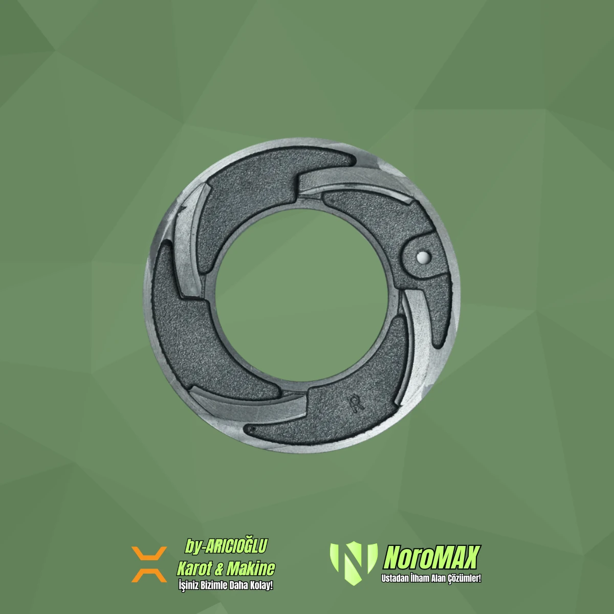 Noromax 3 Pafta 2 Kafa Salyangozu ( Ara Flanş )