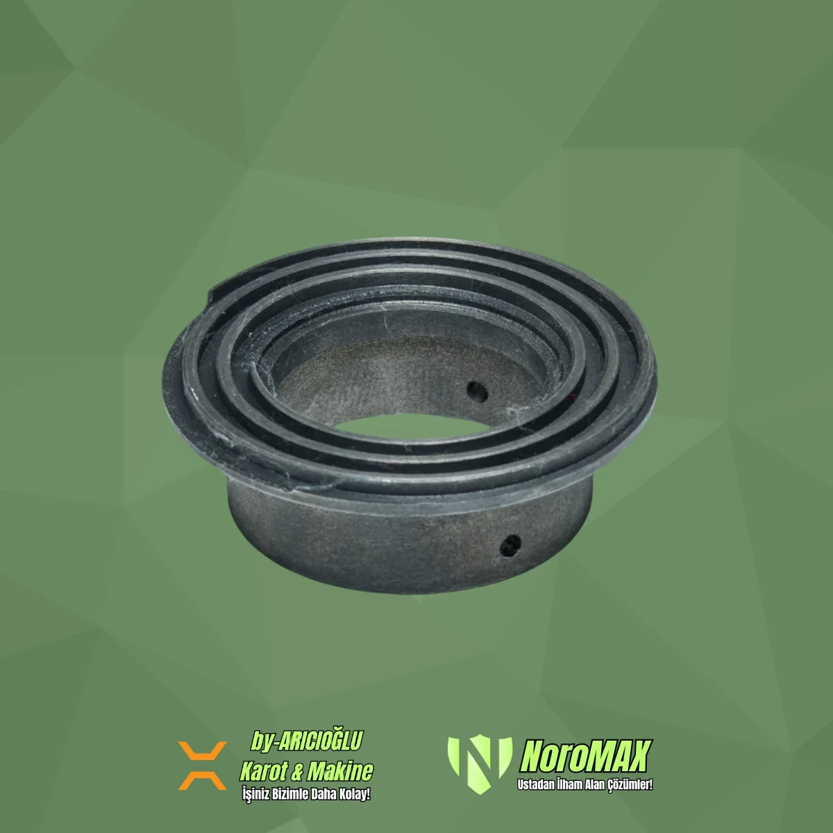 Noromax 2'' Tezgah Pafta Arka Kavrama Mengenesi Salyangoz