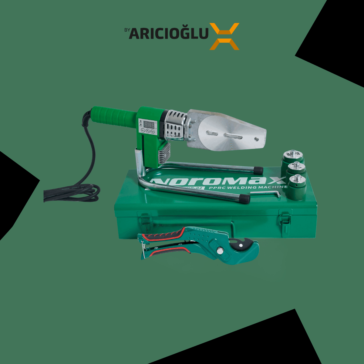 Noromax NR-02 Set 1600w Çift Rezidans 340 Derece Dijital Boru Kaynak Makinası