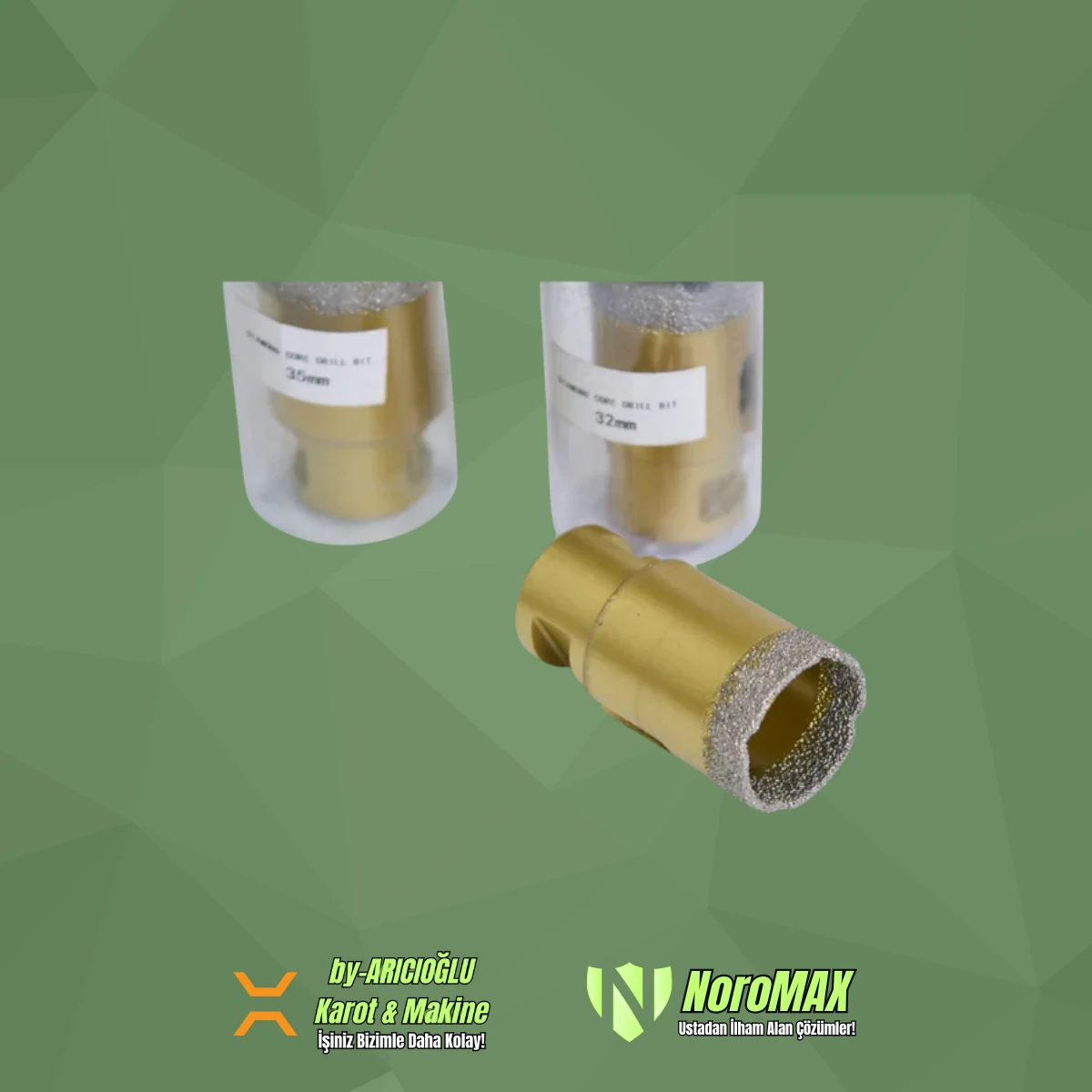 Noromax 32mm Premium Granit ve Mermer Delme Panç