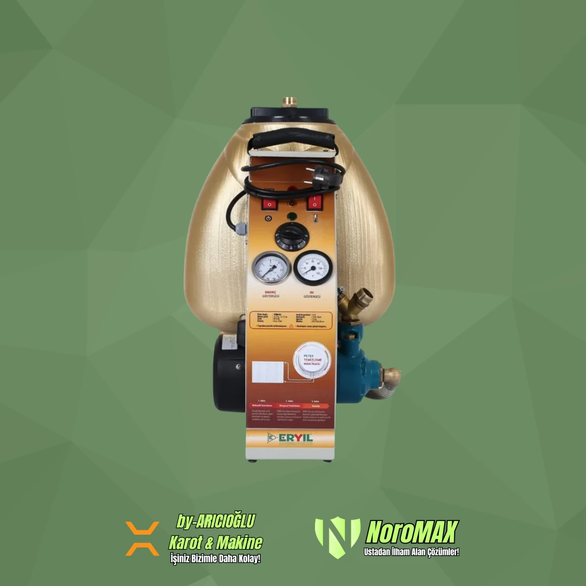 Eryıl Petek Temizleme Makinası 4 Bar Tek Yönlü Isıtıcılı - TTM-03