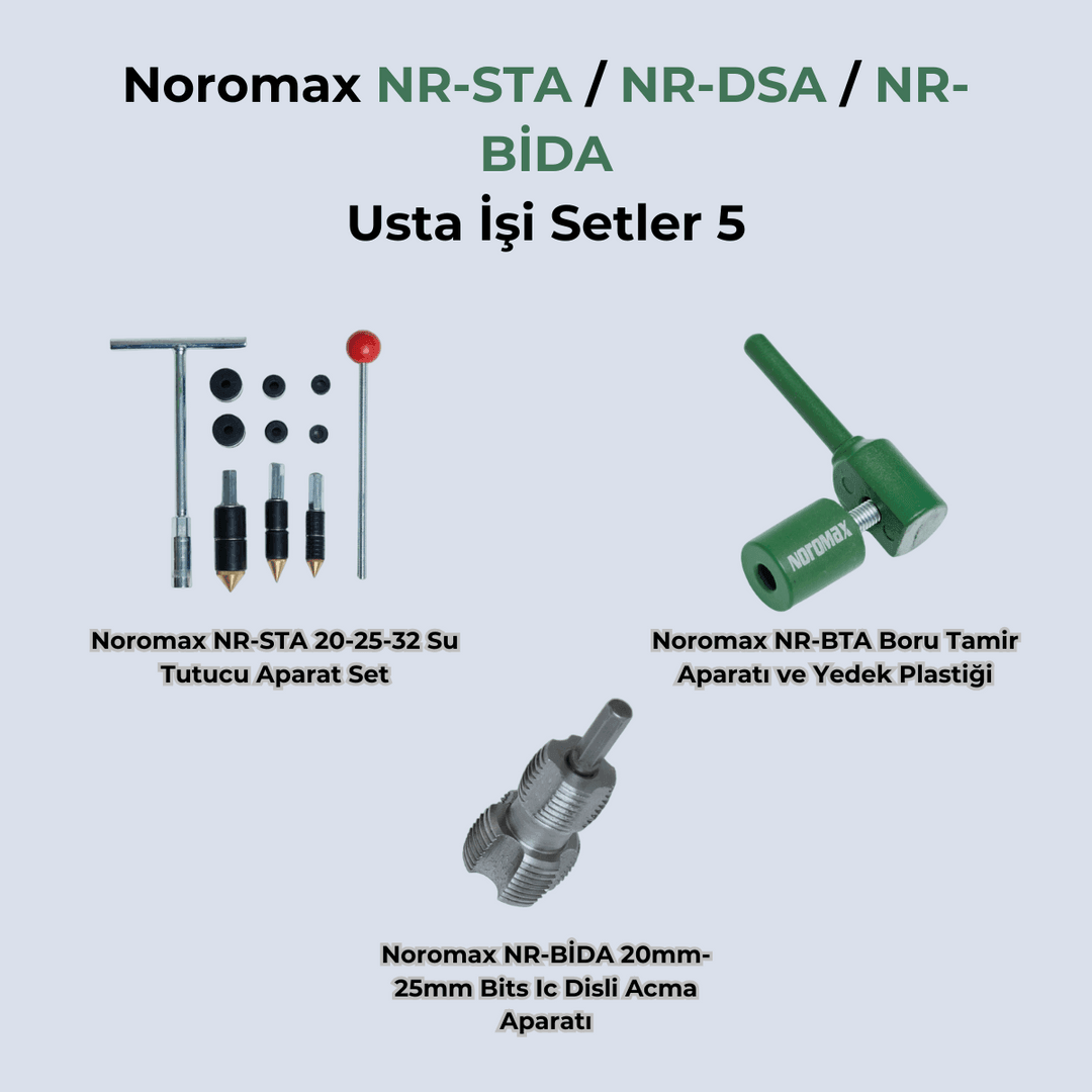 Noromax Plastik Boru Diş Açma ve Tamir Seti